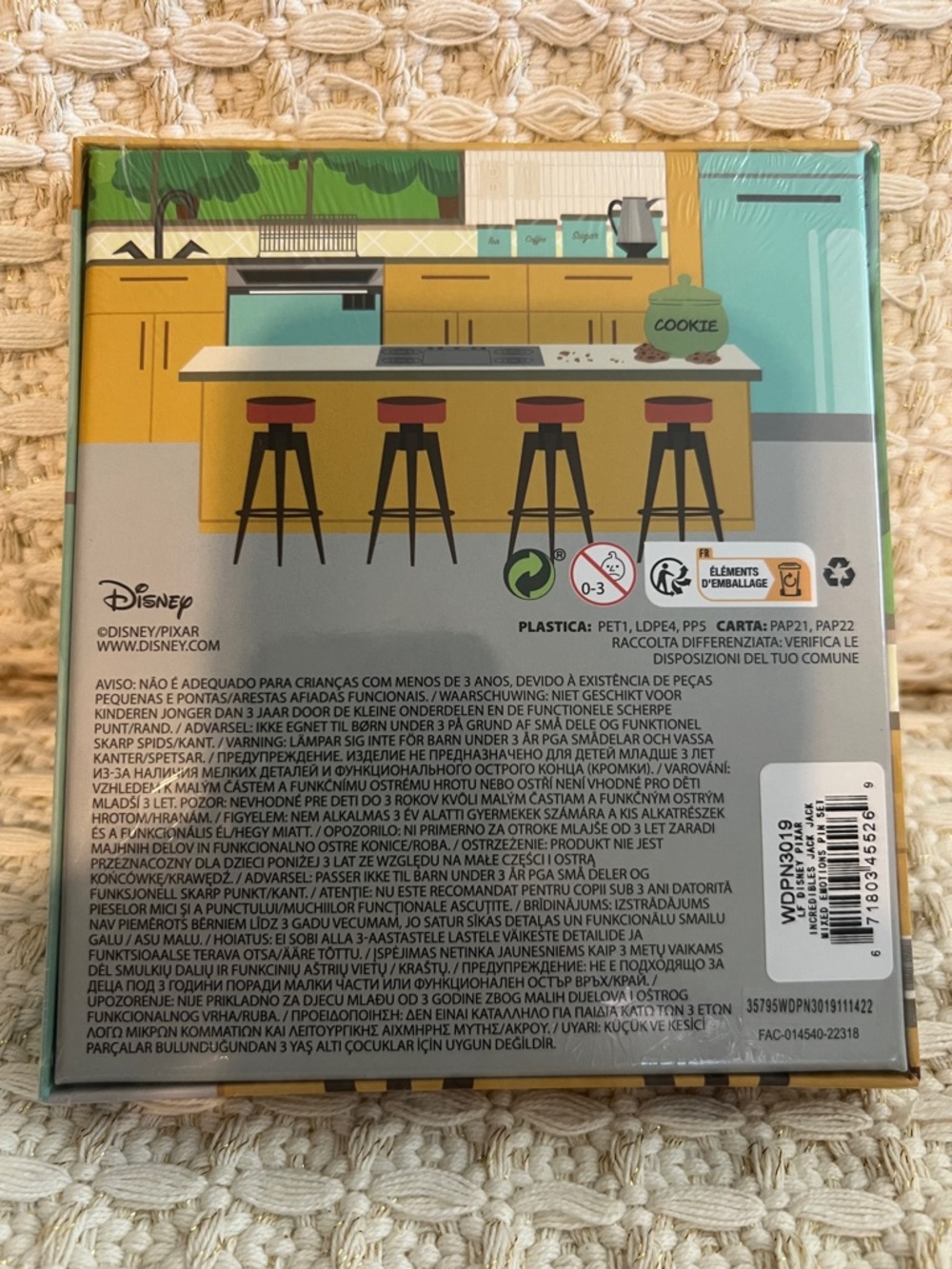 NWT Loungefly Disney Pixar Incredibles Jack Jack Mixed Emotions Pin Set - Picture 5 of 5